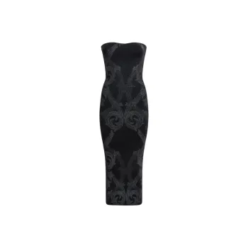 ETRO X Wolford Metallic jacquard Midi Dress