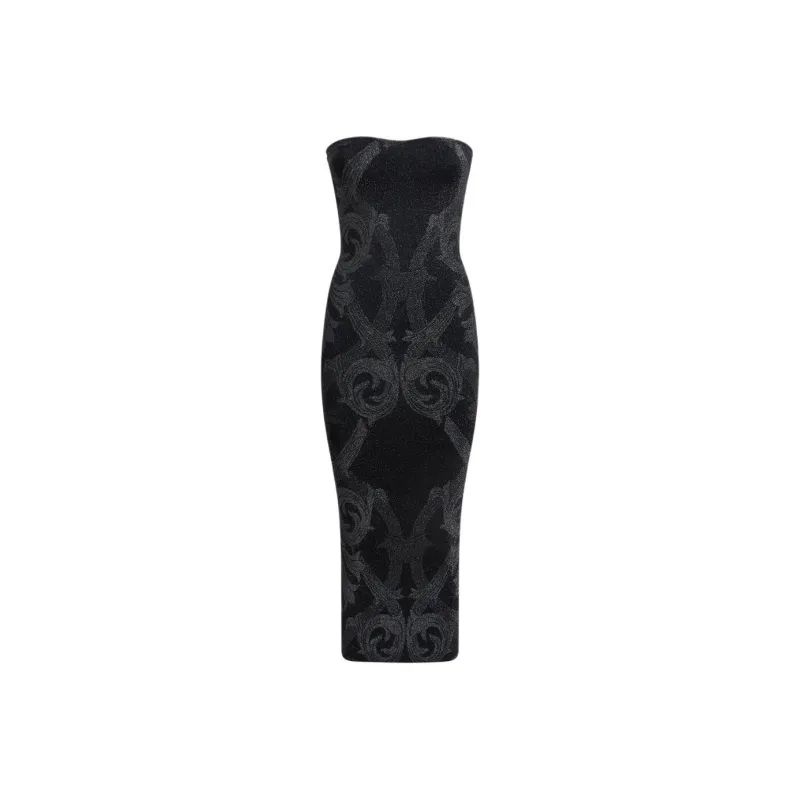 ETRO X Wolford Metallic jacquard Midi Dress-0