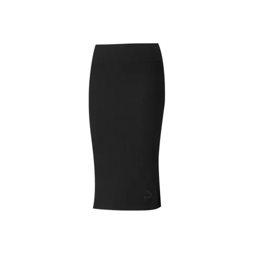 PUMA CLASSICS Casual Long Skirts Women's Black