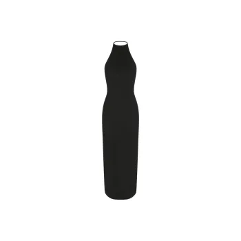 SKIMS SS25 SKIMS CLOUD Cloud Collection HALTER LONG DRESS Sleeveless Dress Women's ONYX/Onyx