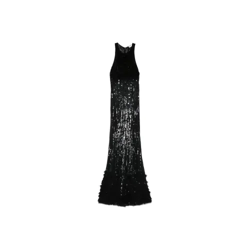 Elisabetta Franchi Embroidered Red Carpet Dress
