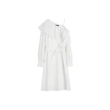 ELLE Long Sleeved Dresses Women's White