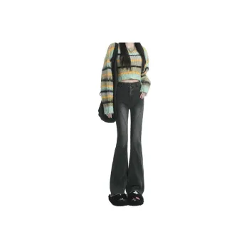 TLONELY1 Jeans Women's Black Gray Color