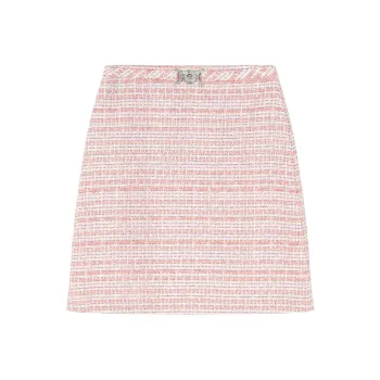 VERSACE Tweed Mini Skirt