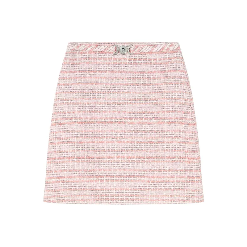 VERSACE Tweed Mini Skirt-0
