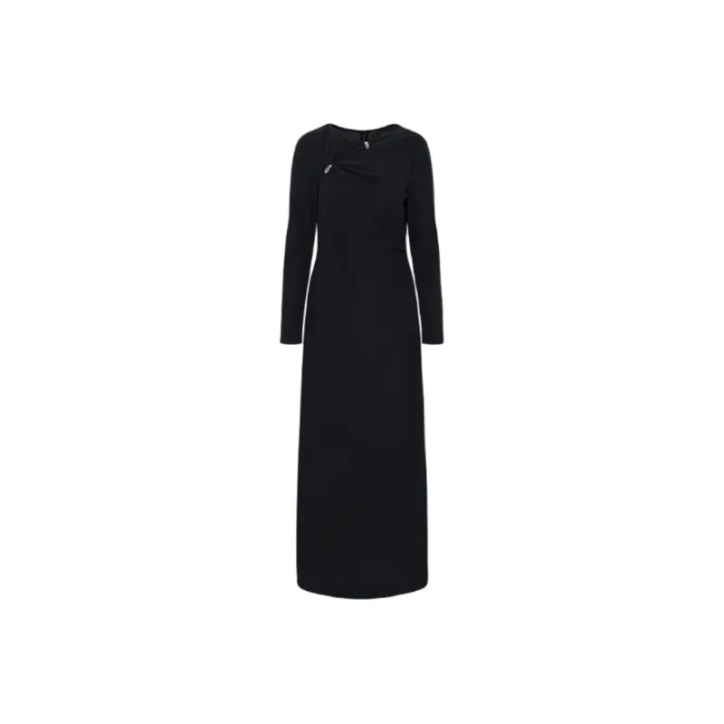 IDPAN Long Sleeved Dress Women's Black-0