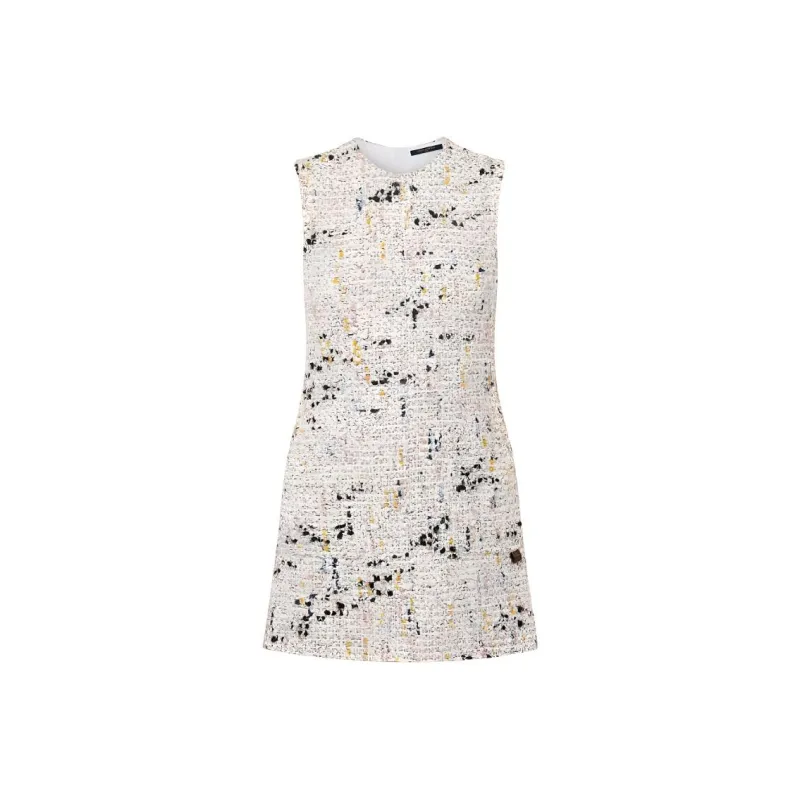 LOUIS VUITTON Bouclette Tweed A line Dress-0
