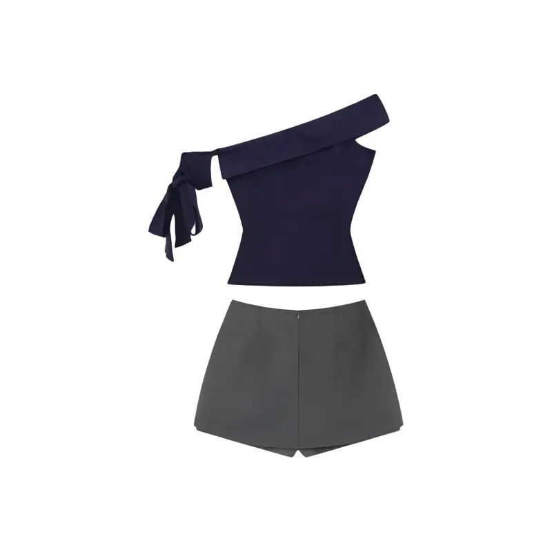 DOSOHEB Two Piece Skirt Sets Women's-1