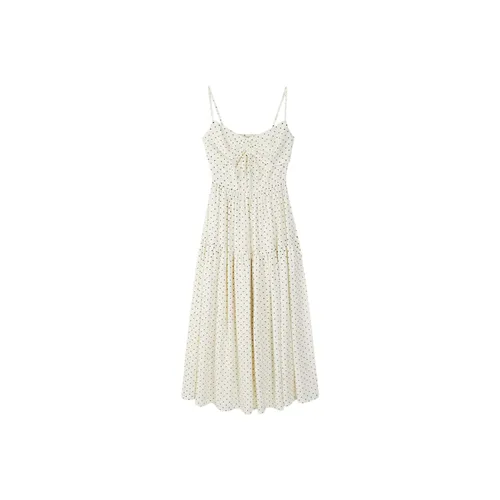 LEMON FAIRY Slip Dresses Women's Apricot