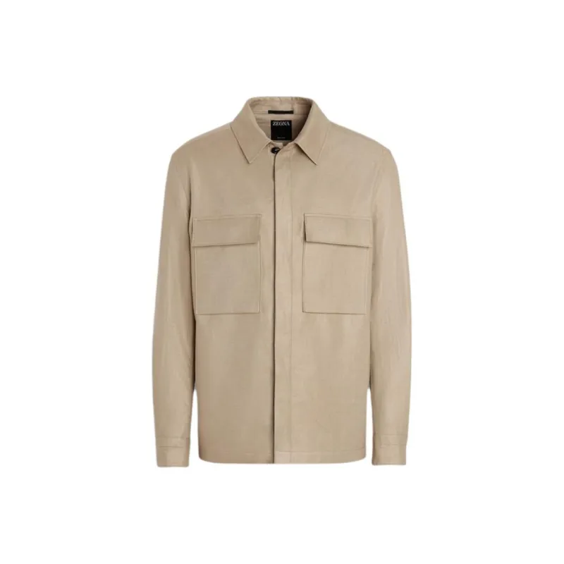 Zegna Oasi Lino Overshirt-0