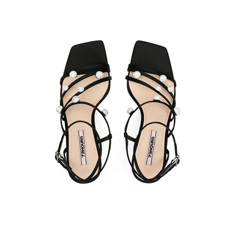 73Hours Shooting Stars Trajectory High Heels Black-1