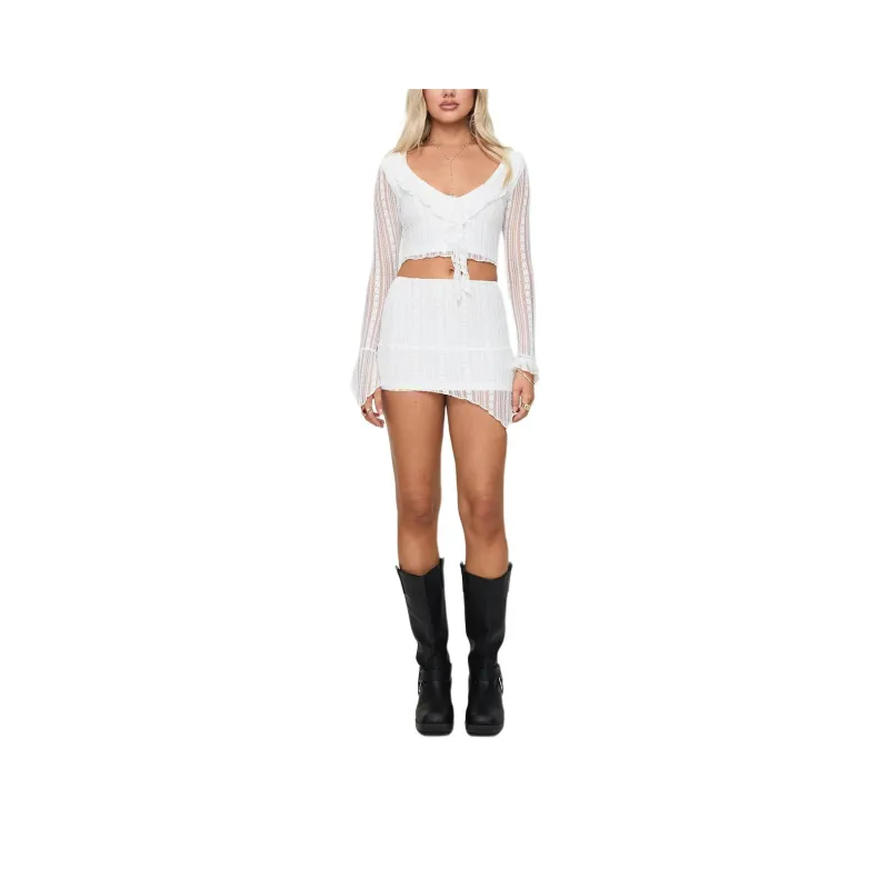 PRINCESS POLLY NEROLI FRILL SET Skirt Set Women's WHITE/White-0