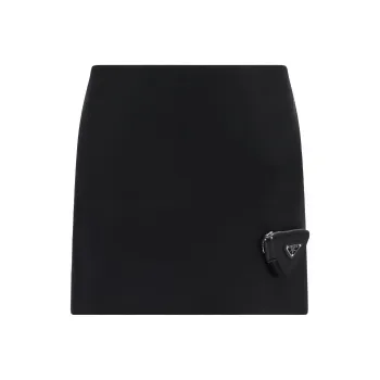 PRADA SS23 Casual Short Skirts Women's Black