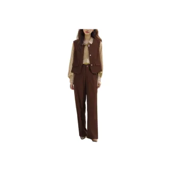 Wbwq Casual Suits Women's Khaki