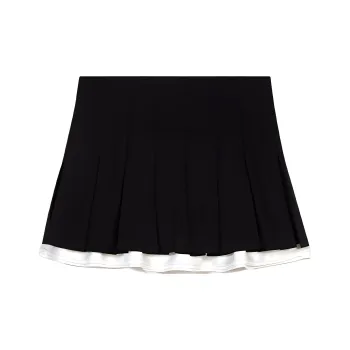 Maje Pleated Dual material Skort