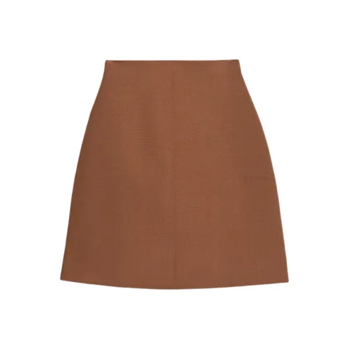 SCANLAN THEODORE Crepe Knit Mini Skirt Casual Short Skirts Women's Spice/Patina