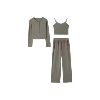 Mo Han Yi Mei Casual Suit Women's Gray Green