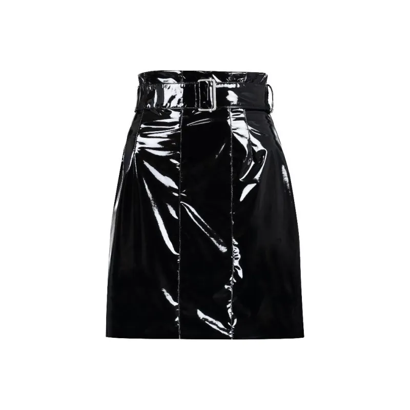 PHILOSOPHY DI LORENZO SERAFINI Faux leather Mini Skirt-0