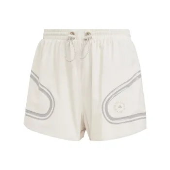 Adidas x Stella McCartney Adidas X Stella McCartney Co titled Series SS23 Sports Elastic Mid Rise Shorts Women's Ecru