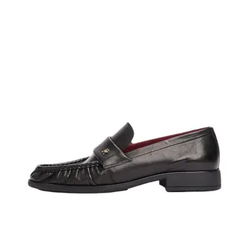 Tommy Hilfiger TH Monogram Loafers 2.6cm Women's Black