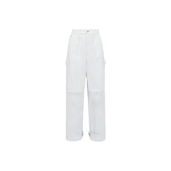 Alexander McQueen Military Cargo Jeans Jeans Women's White
