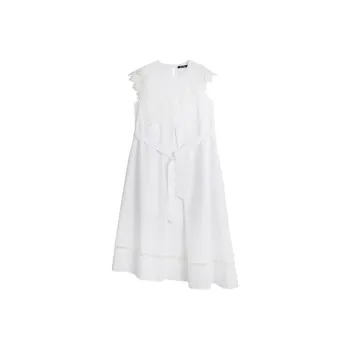 ELLE Sleeveless Dress Women's White