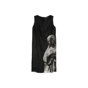 FENDI Roman Statue print Midi Dress