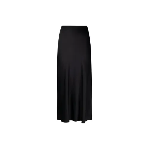 Anine Bing Bar Fluted Satin Midi Skirt