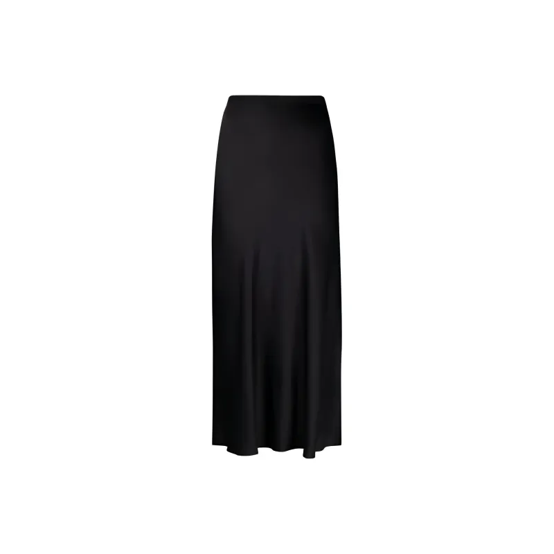 Anine Bing Bar Fluted Satin Midi Skirt-0