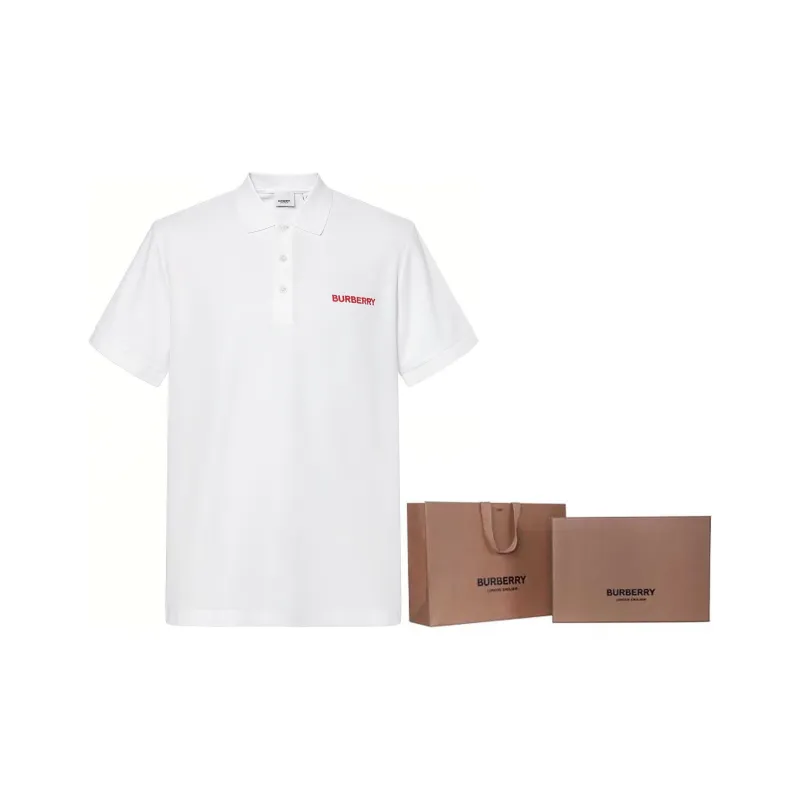 Burberry SS24 Polo Shirt Men's White-1