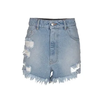 GCDS Distressed Denim Shorts