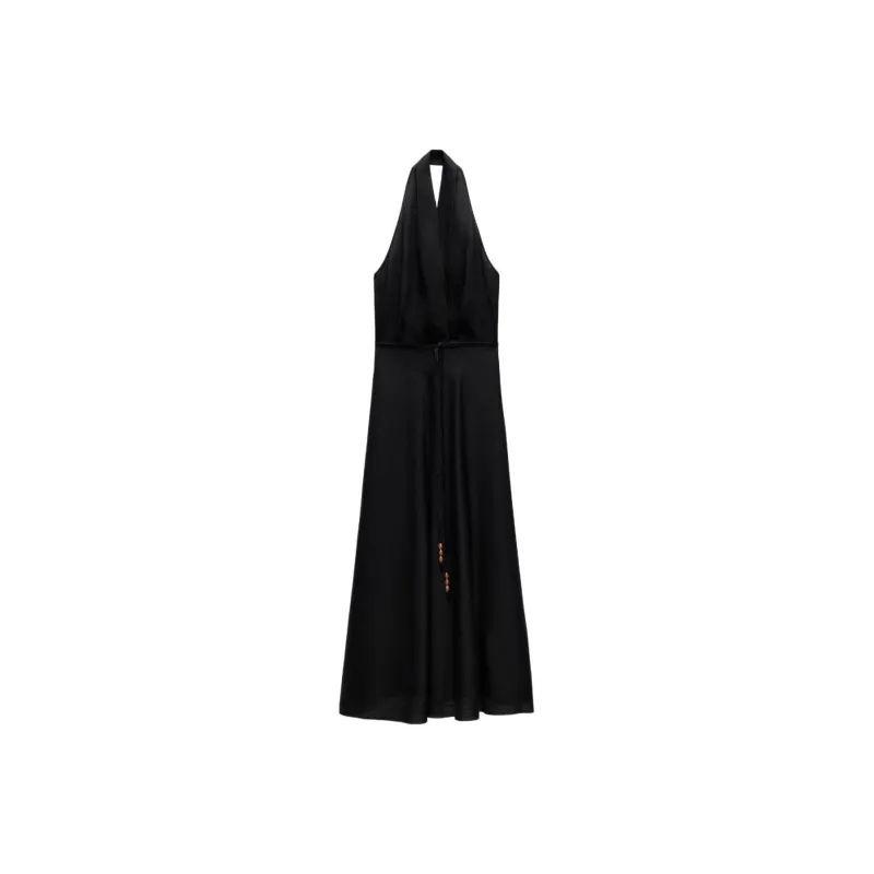 ZARA Sleeveless Dress Women's Black-0
