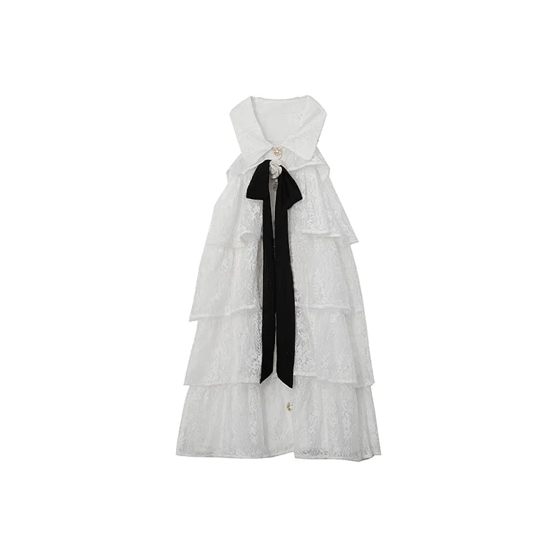 AFGGD Sleeveless Dress Women's White-0