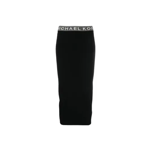 MICHAEL MICHAEL KORS Logo Tape Stretch Midi Skirt