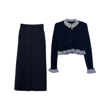 Icicofficial Two Piece Skirt Sets Women's