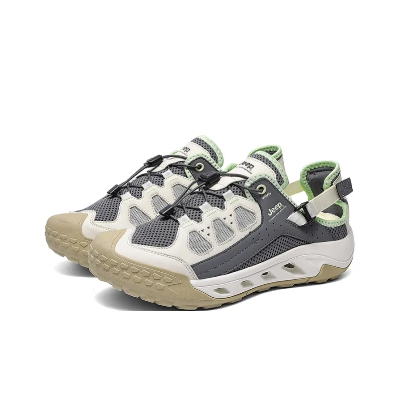 Jeep River Trekking Shoes Unisex Sand Green-2