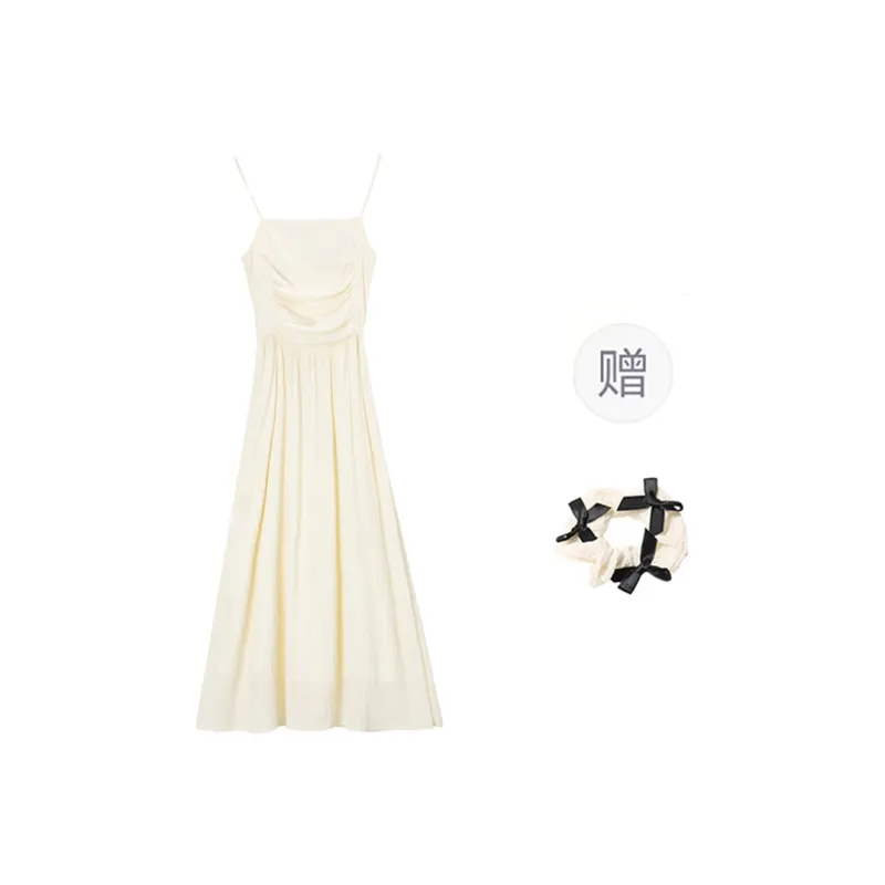 TORIGHT Slip Dress Women's Beige Apricot-0