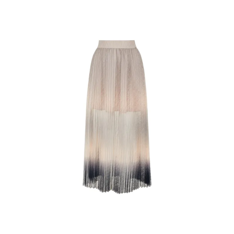 ARMANI EXCHANGE Gradient Lace Pleated Blouse-0