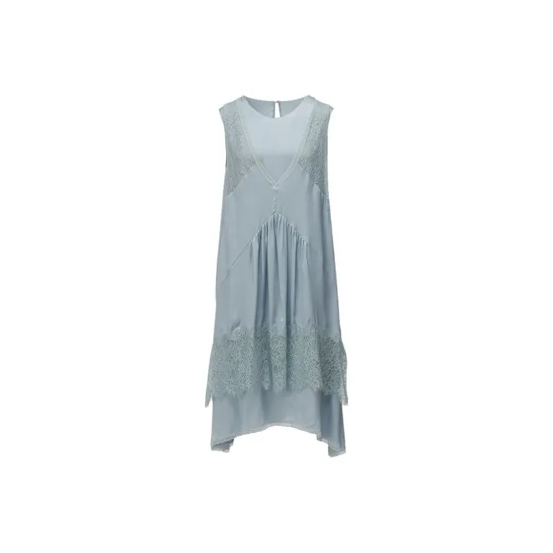 Onitsuka Tiger Sleeveless Dress Women's Light Blue-0
