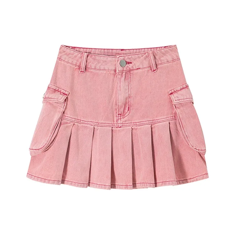 KING PRINCE Denim Short Skirts Women's-0