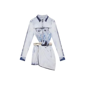 DIESEL Denim Short Skirts Women's Blue