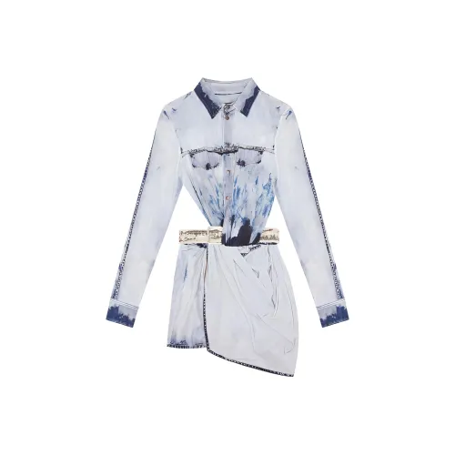 DIESEL Denim Short Skirts Women's Blue
