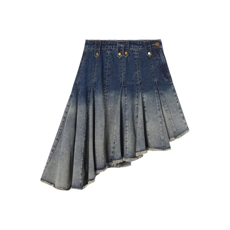 LA CRAWFISH Denim Short Skirts Women's-0