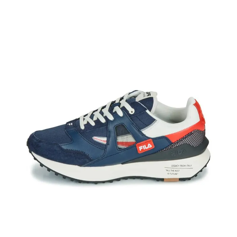 FILA Contempo Anti Slip Wear Resistant Low Top Casual Shoes Men's Blue-0