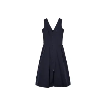 ZARA ZW Series Sleeveless Dress Women's Sea Blue