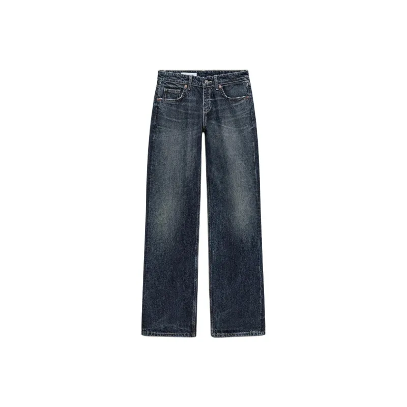 ZARA Trf Jeans Women's Dark Blue-0