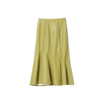 Beams Casual Long Skirts Women's Lime
