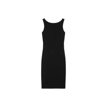 CELINE Pencil Dress In Gauffered Double Wool