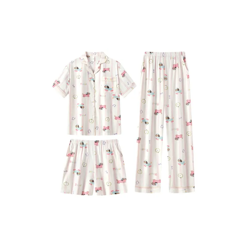 Gongdie Pajama Set Women's Apricot-0