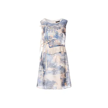 FLONAKED Sleeveless Dress Women's Apricot